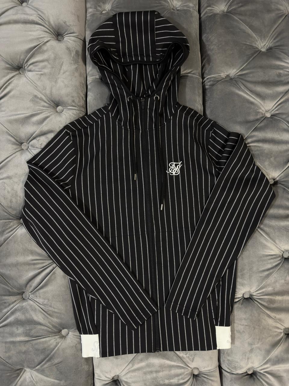 Hoodie Zip-Up SIK SILK Pinstripe